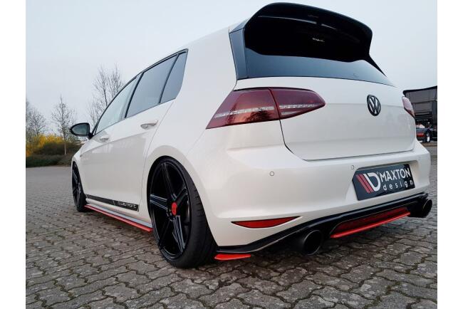 Maxton Design Heckdiffusor V.2 für VW Golf 7 GTI Clubsport Hochglanz schwarz