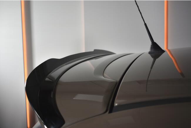 Maxton Design Heckspoiler Lippe Fiat 500 Hatchback vor Facelift Hochglanz schwarz