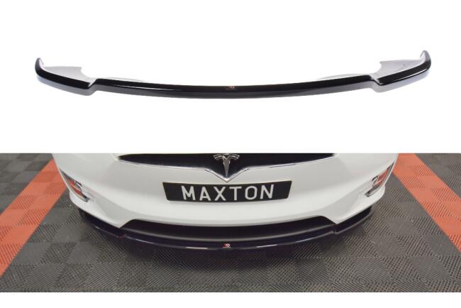 Maxton Design Frontlippe V.1 für Tesla Model X Hochglanz schwarz
