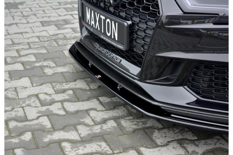 Diffusor Frontlippe Frontspoiler V.1 für Audi RS3 8V Sportback Facelift Hochglanz schwarz
