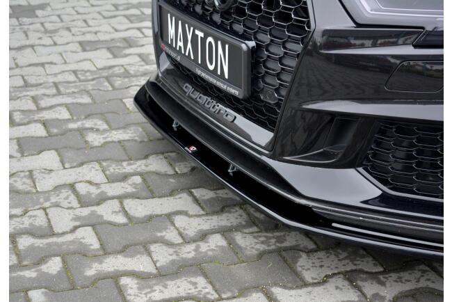 Maxton Design Frontlippe V.1 für Audi RS3 8V Sportback Facelift Hochglanz schwarz