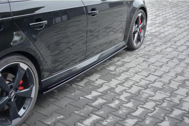 Maxton Design Seitenschweller für Audi RS3 8V Sportback Facelift Hochglanz schwarz