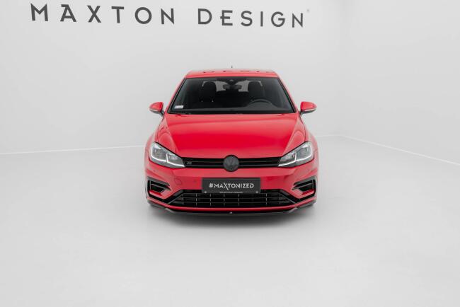 Maxton Design Frontlippe V.5 für VW Golf 7 R-Line / R Facelift ab 03/2017 Hochglanz schwarz