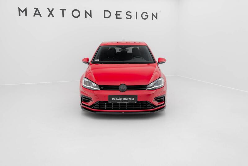 Maxton Design Frontlippe V.6 für VW Golf 7 R-Line / R Facelift ab 03/2017 Hochglanz schwarz