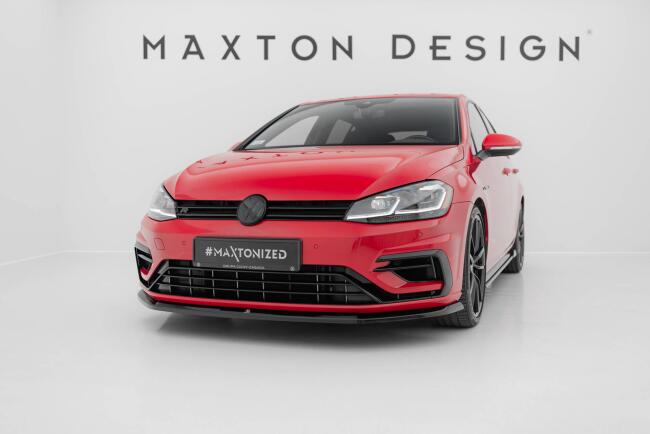 Maxton Design Frontlippe V.6 für VW Golf 7 R-Line / R Facelift ab 03/2017 Hochglanz schwarz