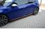 Maxton Design Seitenschweller (Paar) V.2 für VW Golf 7 R-Line / R Facelift ab 03/2017 Hochglanz schwarz mit roten Streifen