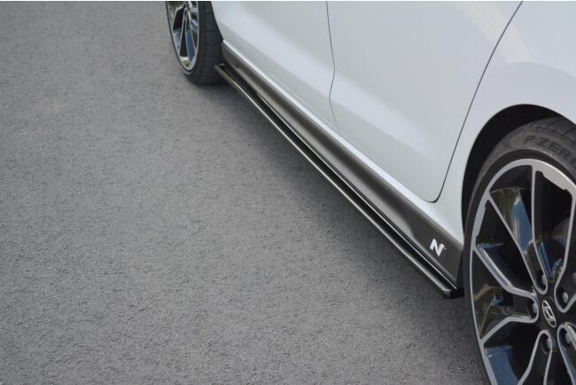 Maxton Design Seitenschweller (Paar) V.1 für Hyundai I30 N Mk3 Hochglanz schwarz