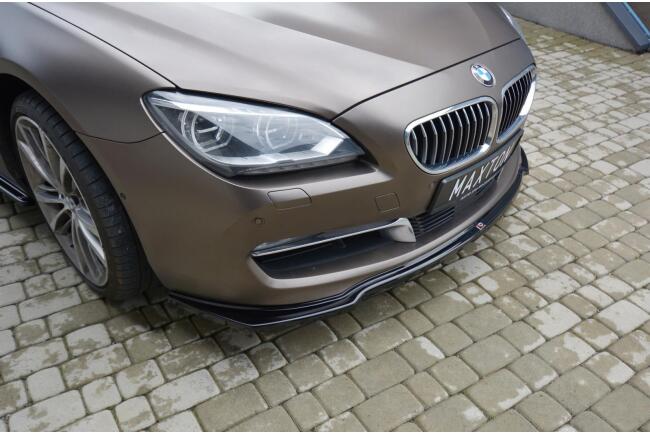Maxton Design Frontlippe für BMW 6er F06 Gran Coupe Hochglanz schwarz