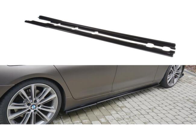Maxton Design Seitenschweller (Paar) für BMW 6er F06 Gran Coupe Hochglanz schwarz