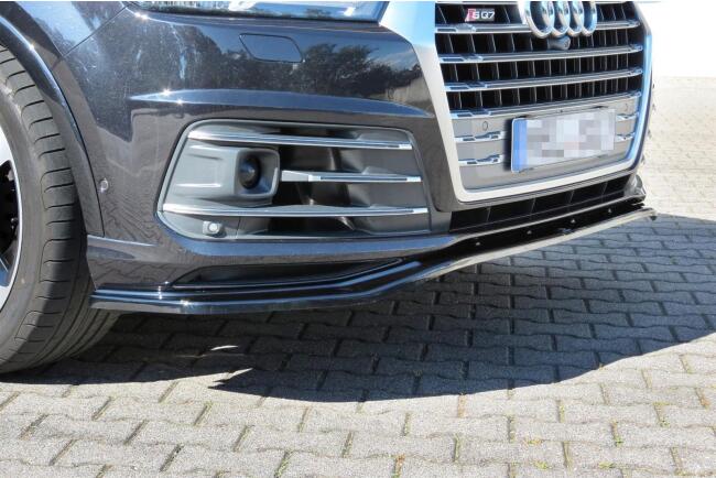 Maxton Design Frontlippe für Audi SQ7 / Q7 S-Line 4M Hochglanz schwarz