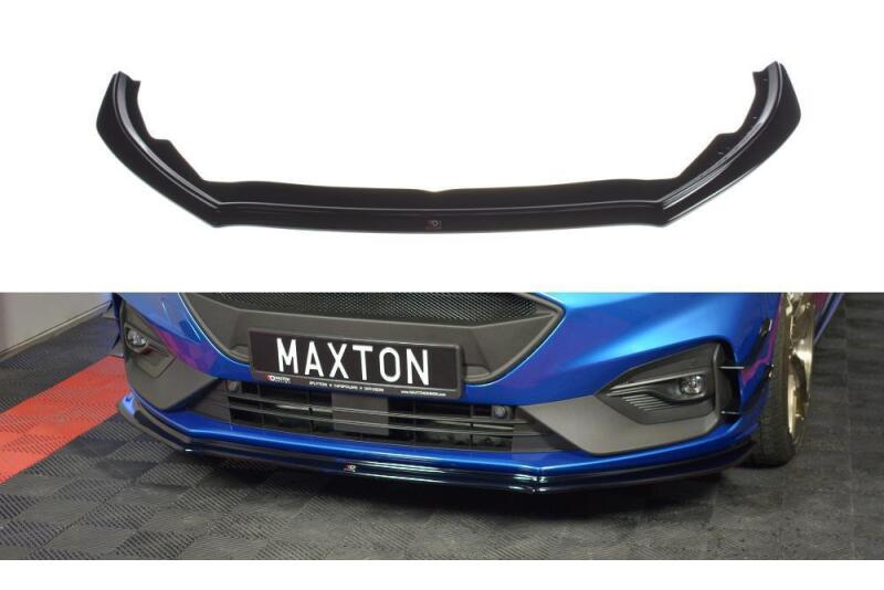 Maxton Design Frontlippe V.4 für Ford Focus ST-Line Mk4 Hochglanz schwarz