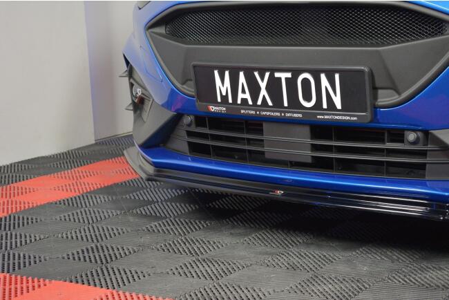 Maxton Design Frontlippe V.5 für Ford Focus ST-Line Mk4 Hochglanz schwarz