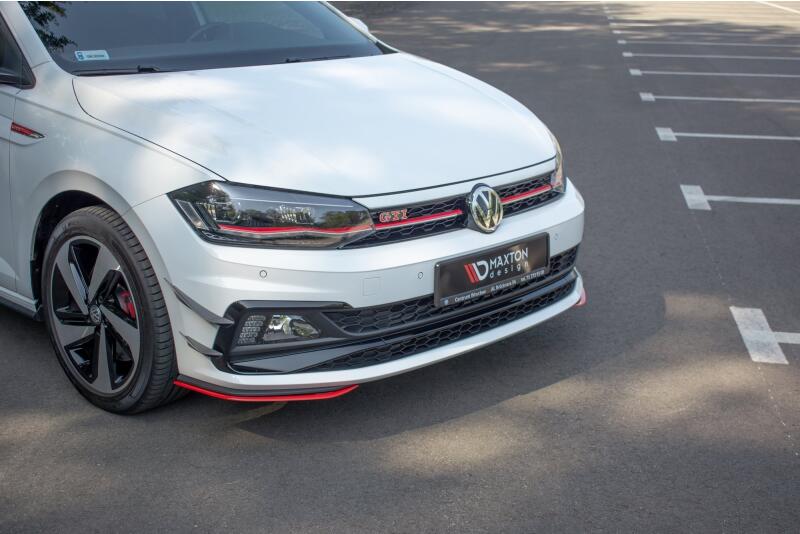 Maxton Design Diffusor Flaps V.5 für VW Polo 6 GTI Hochglanz schwarz