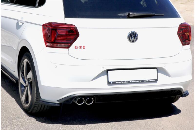 Diffusor Heckansatz Flaps für VW Polo 6 GTI Hochglanz schwarz