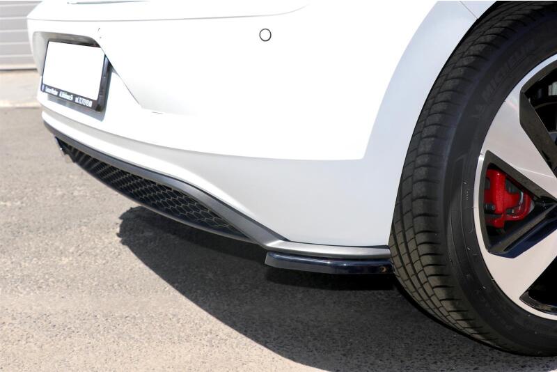 Diffusor Heckansatz Flaps für VW Polo 6 GTI Hochglanz schwarz