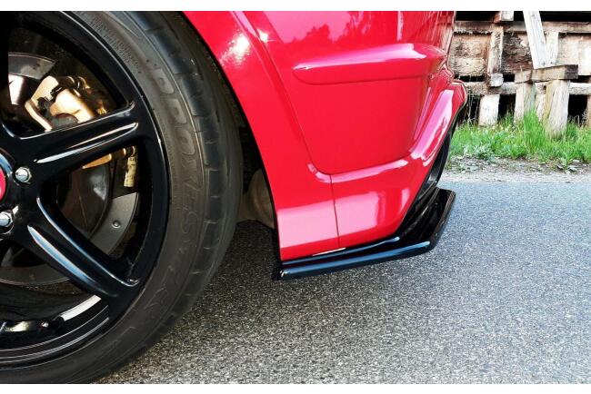 Maxton Design Diffusor Flaps für Honda Civic VIII Mk8 Type-R GP Hochglanz schwarz