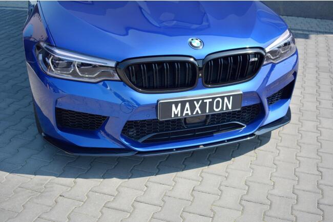 Maxton Design Frontlippe V.2 für BMW M5 F90 Hochglanz schwarz