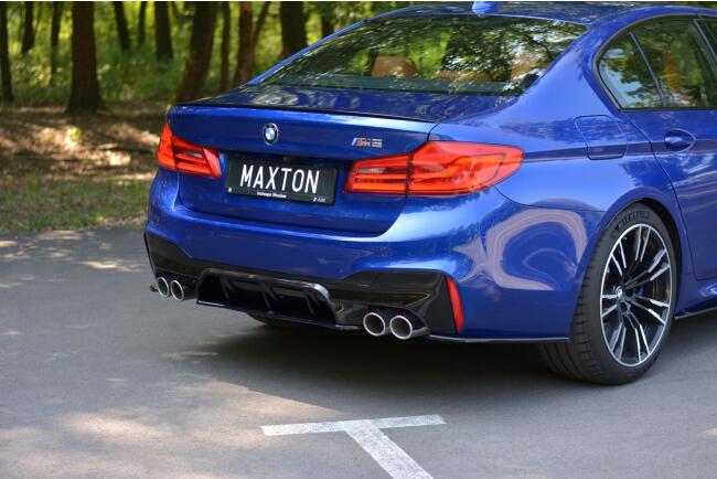 Maxton Design Diffusor Flaps für BMW M5 F90 Hochglanz schwarz