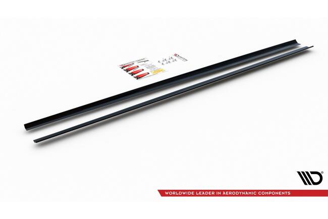 Maxton Design Seitenschweller (Paar) für VW Polo 6 GTI Hochglanz schwarz