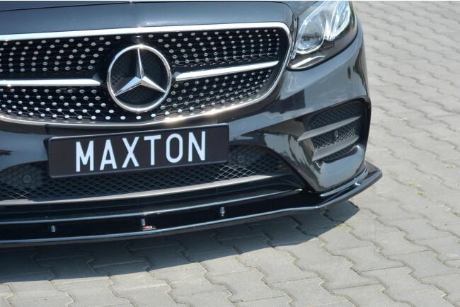 Maxton Design Frontlippe V.1 für Mercedes E-Klasse W213 Coupe AMG-Line Hochglanz schwarz