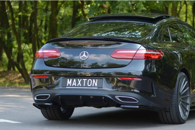 Maxton Design Heckspoiler Lippe für Mercedes E-Klasse W213 / C238 Coupe AMG-Line Hochglanz schwarz