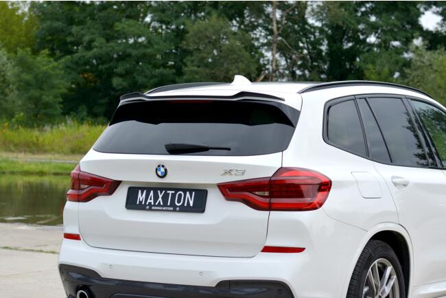 Maxton Design Heckspoiler Lippe für BMW X3 G01 M Paket Hochglanz schwarz