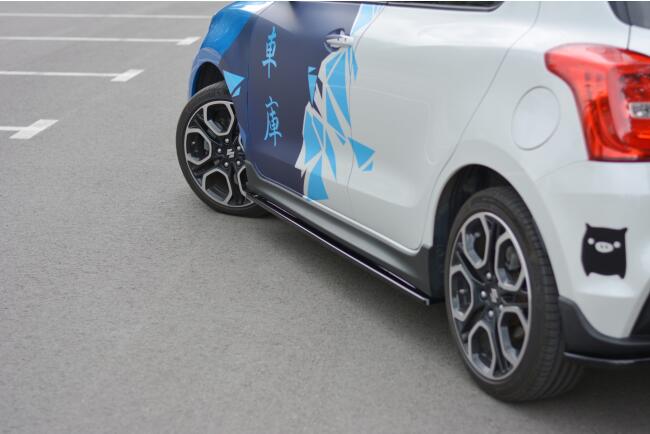 Maxton Design Seitenschweller (Paar) für Suzuki Swift 6 Sport Hochglanz schwarz
