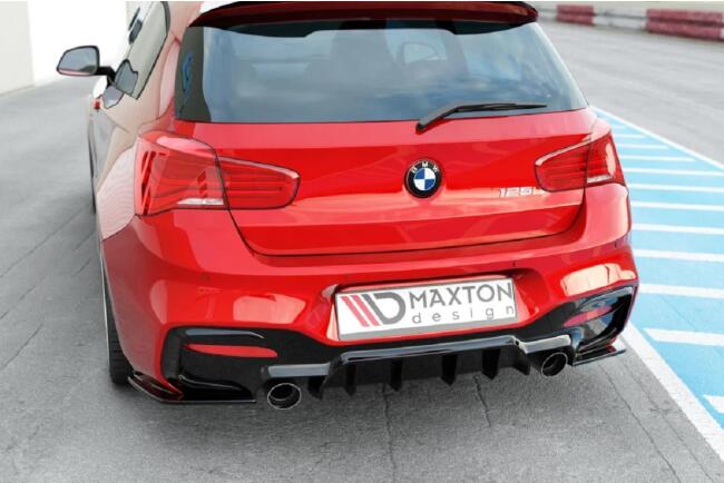 Maxton Design Heckdiffusor für BMW F20 F21 Facelift mit M-Paket Hochglanz schwarz