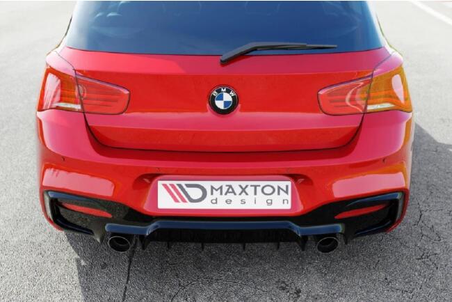 Maxton Design Heckdiffusor für BMW F20 F21 Facelift mit M-Paket Hochglanz schwarz