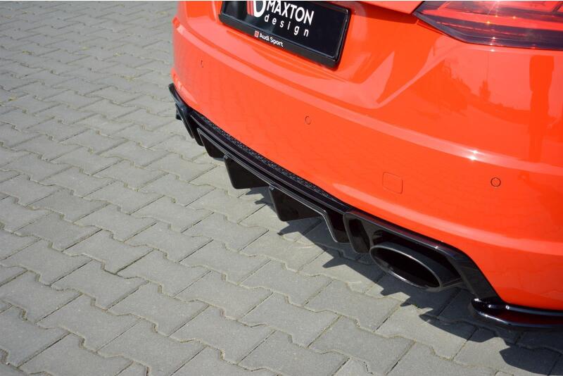 Diffusor Heckdiffusor Heckansatz für Audi TT RS 8S Hochglanz schwarz