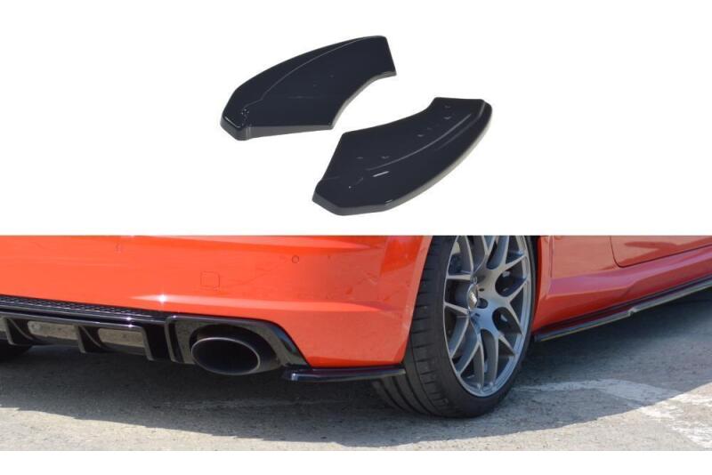 Maxton Design Diffusor Flaps für Audi TT RS 8S Hochglanz schwarz