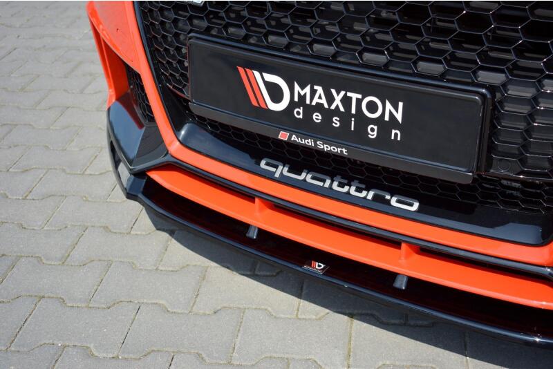 Diffusor Frontlippe Frontspoiler V.2 für Audi TT RS 8S Hochglanz schwarz