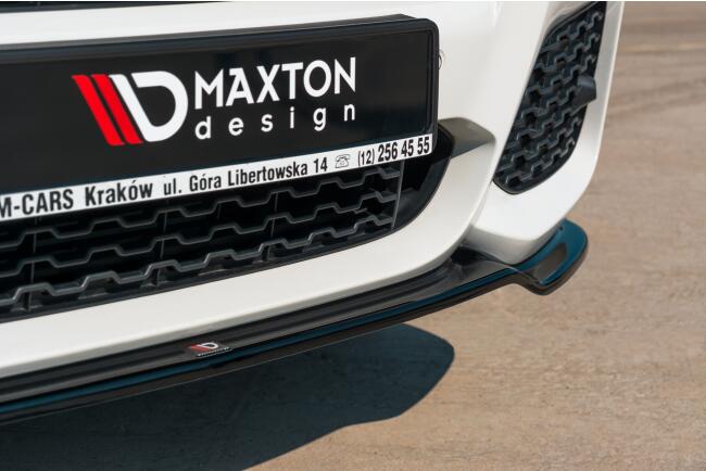 Maxton Design Frontlippe für BMW X3 F25 M Paket Facelift Hochglanz schwarz