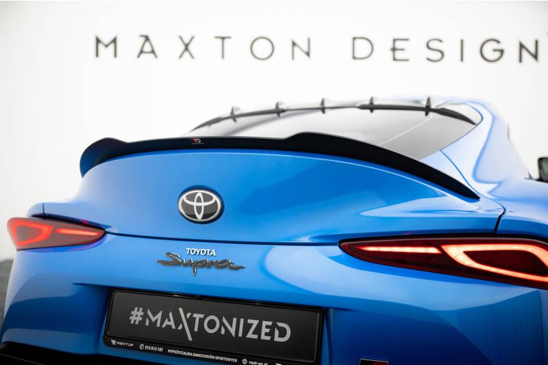 Maxton Design Heckspoiler Lippe für Toyota Supra Mk5 Hochglanz schwarz