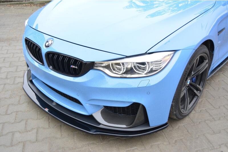 Maxton Design Frontlippe für BMW M4 F82 M-performance Hochglanz schwarz