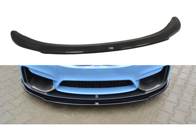 Maxton Design Frontlippe für BMW M4 F82 M-performance Hochglanz schwarz