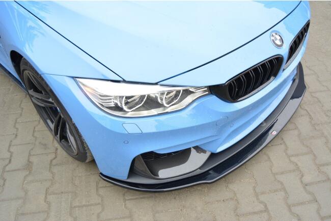 Maxton Design Frontlippe für BMW M4 F82 M-performance Hochglanz schwarz