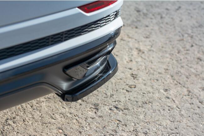 Maxton Design Diffusor Flaps für Audi Q8 S-Line Hochglanz schwarz