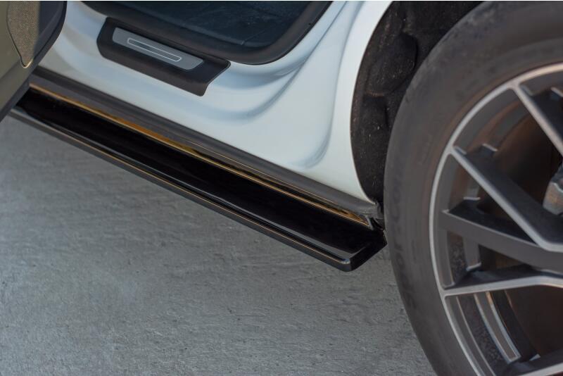Schweller Seitenschweller für Audi Q8 S-Line Hochglanz schwarz