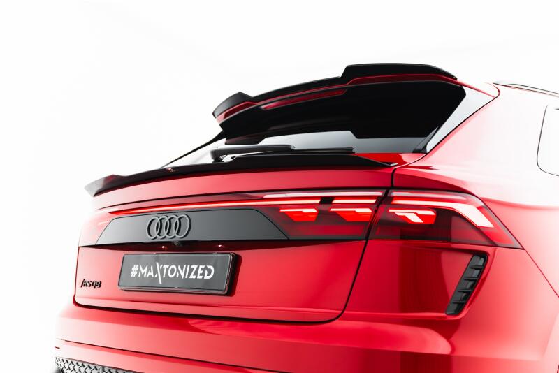 Maxton Design Heckspoiler Lippe V.2 (unten) für Audi Q8 S-Line Hochglanz schwarz