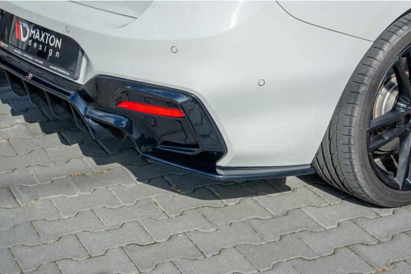 Diffusor Heckansatz Flaps für BMW 1er F20 Facelift M Power Hochglanz schwarz