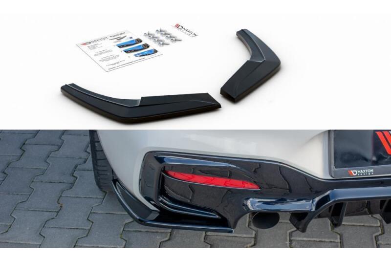 Maxton Design Diffusor Flaps für BMW 1er F20 Facelift M Power Hochglanz schwarz