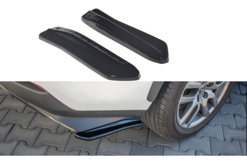 Maxton Design Diffusor Flaps für Lexus NX (Hybrid) Hochglanz schwarz