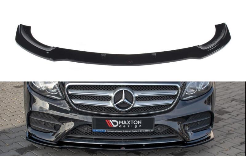 Maxton Design Frontlippe für Mercedes E-Klasse W213 E43 AMG / AMG-Line Hochglanz schwarz
