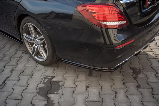 Maxton Design Diffusor Flaps für Mercedes E-Klasse W213 E43 AMG / AMG-Line Hochglanz schwarz