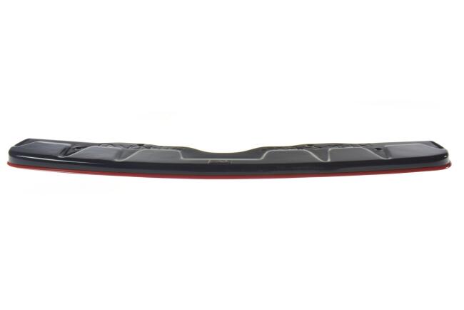 Maxton Design Heckdiffusor V.2 für Subaru Impreza WRX STI 2014-2021 Hochglanz schwarz + rote Streifen
