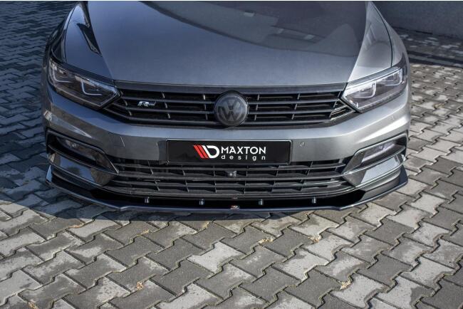 Maxton Design Frontlippe V.1 für VW Passat B8 R-Line...