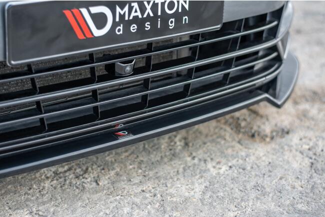 Maxton Design Frontlippe V.2 für VW Passat B8 R-Line 2015-2019 Hochglanz schwarz