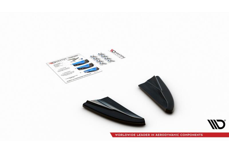 Maxton Design Diffusor Flaps für Volvo V40 Hochglanz schwarz