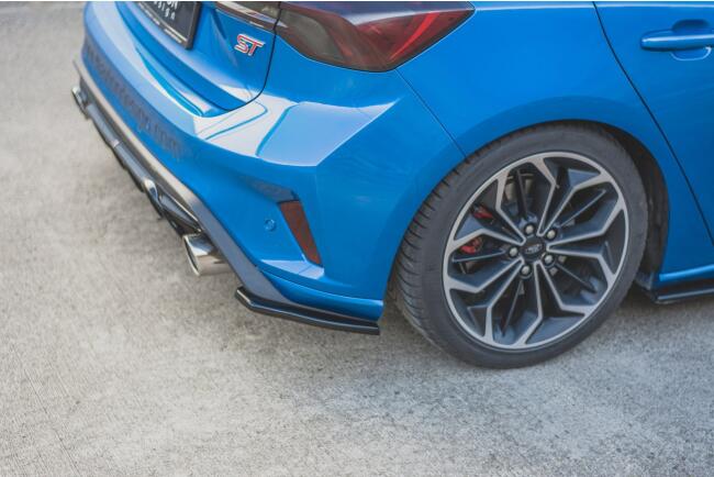 Maxton Design Diffusor Flaps für Ford Focus ST Mk4 Hochglanz schwarz